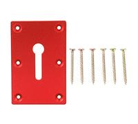 Locking Pliers Mounting Plate - Durable Aluminum Alloy with Anodized Surface, 6 Screw Holes for Secure Fixing on Woodworking Table, Easy Installation for Workshop Use (Type 1)