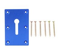 Locking Pliers Mounting Plate - Durable Aluminum Alloy with Anodized Surface, 6 Screw Holes for Secure Fixing on Woodworking Table, Easy Installation for Workshop Use (Type 2)
