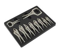 Locking Pliers Set 10pc - Sealey AK6800 New