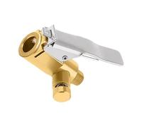 Locking Quick Release Tyre Inflator - Quick Clamp Adapter with Bleed and Pressure Relief Valve | Universal Air Chuck for Car, Bicycle, Motorcycle and Pump Conversion | Uřable Brass