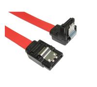 LOCKING Right Angle SATA Plug To Straight SATA Plug Cable Lead 45cm