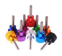 Locking screws, 1Pcs UNC 1/4-20 Thread Aluminum High Step Thumb Screw 20x11mm Big Knurled Head Hand Tighten 6-100mm(Rose Red,35MM 1/4 20)
