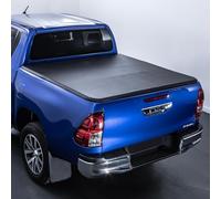 Locking Soft Roll Top Tonneau Truck Bed Cover Compatible with Mitsubishi L200 Triton Series 5 2015-2019 Lockable Black Pickup Load Cargo Cover