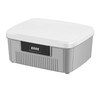 Locking Storage Container, Large Medication Lockable Container for Refrigerator Lockable Box with Code Food Safe Locking Box for Medicine, Food, Phone, Office Documents Safety (Grey)