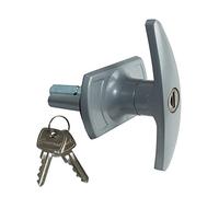 Locking T Handle 57mm Shaft (Garage Door Spare Parts) to Suit Henderson Doors