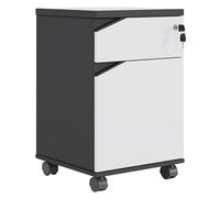 Locking Vertical File Cabinet - Secure Wooden Storage for A4 & Legal Documents - Ideal for Home Office nization & Document Safety