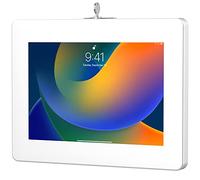 Locking Wall Mount - CTA Locking Wall Mount Enclosure for iPad 10th Gen 10.9-inch - iPad 7th/8/9 Gen - iPad Air 4 - Galaxy Tab - Surface Go - Galaxy Tab S5E - Zebra Tablets & More - White (PAD-PARAWW)
