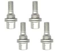 Locking Wheel Bolt Compatible With Peugeot For 206 for CC 2000 2001 2002 2003 2004 2005 2006 2007 2008 Car 4x Wheel Nuts BoltsFLAT For Seat 9682405080
