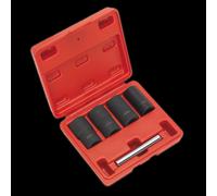 Locking Wheel Nut Removal Set 5pc 1/2"Sq Drive