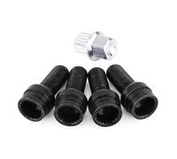 Locking Wheel Nut Set Wheel 4 Pcs *1.5Mm Locking Nut Set, Nuts Steel Car Lock Lug, M14X1.5 Nuts With Security Kit Accessories Tire Theft Screw