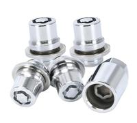 Locking Wheel Nuts Compatible With Toyota For Highlander 2006-2026 For Matrix 2003-2008 For Sienna 2004-2026 M12 X 1.5 4Nuts+1Key 33MM Wheel Lug Nuts Bolts 0027600900
