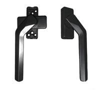 Locking Window Handle for Screen Frames Constructed from High Strength Aluminum Alloy with Scratch Resistant Oxidation Layer and Secure Fit (Black)