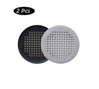 LOCKLGFMCZ 1/2/4Pcs Shower Drain Hair Catcher Cover Bathroom Tub with Suction Cup 5. Inches Silicone Sink Strainer Suit for Bathtub Bathroom Drain(2 pcs black gray)