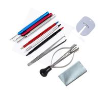 LOCKLGFMCZ 3/4/10Pcs Watch Hands Needle Setter Dial Hour Minute Second Hand Repair Tool Remover Removal Lifting For Watchmaker Watch repair tools(10PCS)