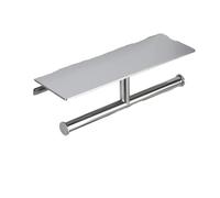 LOCKLGFMCZ 304 Stainless Steel Toilet Paper Holders Wall Mounted Bathroom Towel Holder Tissue Roll Phone For Tissue Holder(Chrome B)