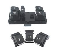 LOCKLGFMCZ 4 PCS Master Window Switch Auto Lift Control Button Parts For Golf MK5 MK6 Tiguan Touran Passat 5ND959857 5K4959857 Car control buttons