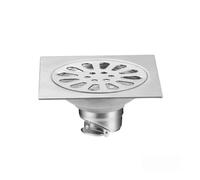 LOCKLGFMCZ 5. Inch Square Shower Drain 15x15cm Special Stainless Steel Water Increase Deodorant Floor Hotel Villa Project Bathroom Drain(15X15cm-A)