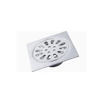 LOCKLGFMCZ 5. Inch Square Shower Drain 15x15cm Special Stainless Steel Water Increase Deodorant Floor Hotel Villa Project Bathroom Drain(15X15cm-D)