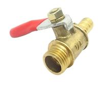 LOCKLGFMCZ 6mm 8mm 10mm 12mm Hose Barb x 1/8" 1/4" 3/8" 1/2" BSP Male Thread Two Way Brass Pneumatic Shut Off Ball Valve Pipe Fitting Válvula de bola roscada.(3/8",BSP TO HOSE BARB_6MM HOSE BARB)