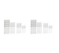 LOCKLGFMCZ A63X-Diamond Drill Bit Set 40 Pieces 4 Sizes 1Mm 1.5Mm 2Mm 2. Twist Tip Jewelry Beach Sea Glass Shells Gemstones Lapidary drill bit