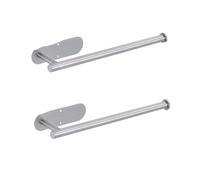LOCKLGFMCZ Adhesive Toilet Paper Holder Stainless Steel Wall Mount Kitchen Roll Towel Rack Napkin Dispenser Absorbent Stand Tissue Hanger Tissue Holder(2PCS B)