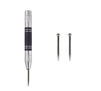 LOCKLGFMCZ Automatic Centre Punch General Woodworking Metal Drill Adjustable Spring Loaded Hand Tools drill bit(Set 2)