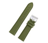 LOCKLGFMCZ Canvas Genuine Leather Watch Strap With Inserts 20/22mm Nylon-edged With Quick-release Buckle Open-ended Lugs Replacement Straps In Multiple Sizes(A2,20mm)