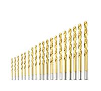 LOCKLGFMCZ Cobalt High Speed Steel Twist Drill Bit Titanium drilling 6542 Stainless Tool Set Metal drill bit(19 pcs Cobalt)