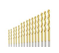 LOCKLGFMCZ Cobalt High Speed Steel Twist Drill Bit Titanium drilling 6542 Stainless Tool Set Metal drill bit(15 pcs Cobalt)