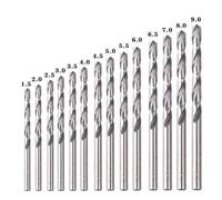 LOCKLGFMCZ Cobalt High Speed Steel Twist Drill Bit Titanium drilling 6542 Stainless Tool Set Metal drill bit(15 pcs white)