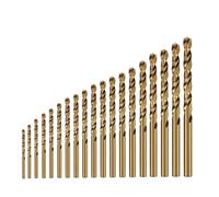 LOCKLGFMCZ Cobalt High Speed Steel Twist Drill Bit Titanium drilling 6542 Stainless Tool Set Metal drill bit(19 pcs M35)