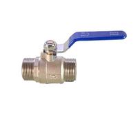 LOCKLGFMCZ Copper Ball Valve BSP 1/2＂3/4＂1＂1-1/4＂1-1/2＂2＂Female/Male Thread Full Port with Vinyl Handle Válvula de bola roscada.(NA-5-5,1 PCS_BRAS)