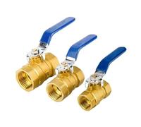 LOCKLGFMCZ Copper Brass Ball Valve 1/2" 3/4" 1" High Temperature Resistance Threaded 2P Female Válvula de bola roscada.(3-4-)