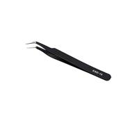 LOCKLGFMCZ ESD Stainless Steel Tweezers 6Pcs Set Precision Maintenance Industrial Repair Curved Tool Home Working Model Making Hand Watch Repair Tools(1.5MM ESD-15)