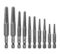 LOCKLGFMCZ Screw Extractor Set,10 Pcs,1/4Inch Hex Shank Broken, Remover & Bit drill bit
