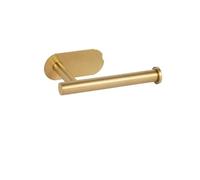 LOCKLGFMCZ Stainless Steel Paper Towel Holder Bathroom Punch-free Toilet Nail-free Roll Tissue Holder(Gold B)