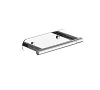 LOCKLGFMCZ Toilet Paper Holder - Bathroom Self-Adhesive Wall-Mounted Stainless Steel Command Strip Roll Attach to the wall without drilling Tissue Holder(Bright silver)