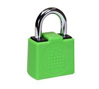 LocknCharge Resettable Keyless Silicone Covered Padlock for Carrier - Green 10128
