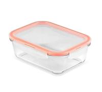 Lock & Lock Rectangular Container, Glass, Clear, 1 Litre