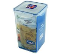 Locknlock Classic Clear Square Plastic Easy Clean Reusable Airtight Food Storage Container 4L