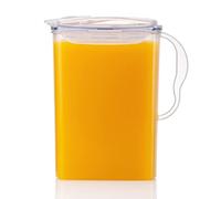 LocknLock Aqua Fridge Door Water Jug with Handle BPA Free Plastic Pitcher with Flip Top Lid Perfect for Making Teas and Juices, 3 Quarts, Clear