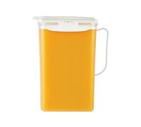 LocknLock Aqua Fridge Door Water Jug with Handle BPA Free Plastic Pitcher with Flip Top Lid Perfect for Making Teas and Juices, 2 Quarts, Ivory