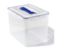 Locknlock Classic Clear Rectangular Plastic Food Storage Container With Handle And Freshness Tray 12L