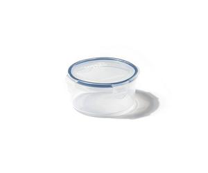 Locknlock Classic Clear Round Plastic Easy Clean Airtight Reusable Food Storage Container 600Ml