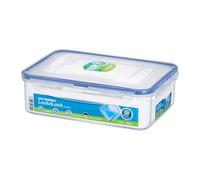 Locknlock Classic Clear Rectangular Plastic Easy Clean Reusable Airtight Food Storage Container 1.6L