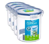 LocknLock Classic Round 700ml Airtight Food Storage Container with Lid (Pack of 4)