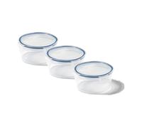 LocknLock Classic Round Food Storage Containers, 600ml, Set of 3 | Airtight, BPA-free storage for salads, leftovers and meal prep - stackable, dishwasher, microwave & freezer safe.