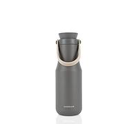 LocknLock, Double-Wall Vacuum Insulated Stainless Steel & Handle, 16 oz, Gray Metro Bottle