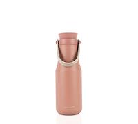 LocknLock, Double-Wall Vacuum Insulated Stainless Steel & Handle, 16 oz, Pink Metro Bottle