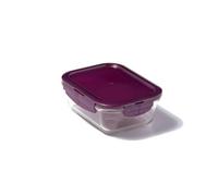 Locknlock Eco Ovenglass Clear Rectangular Borosilicate Glass Airtight Food Storage Container 630Ml